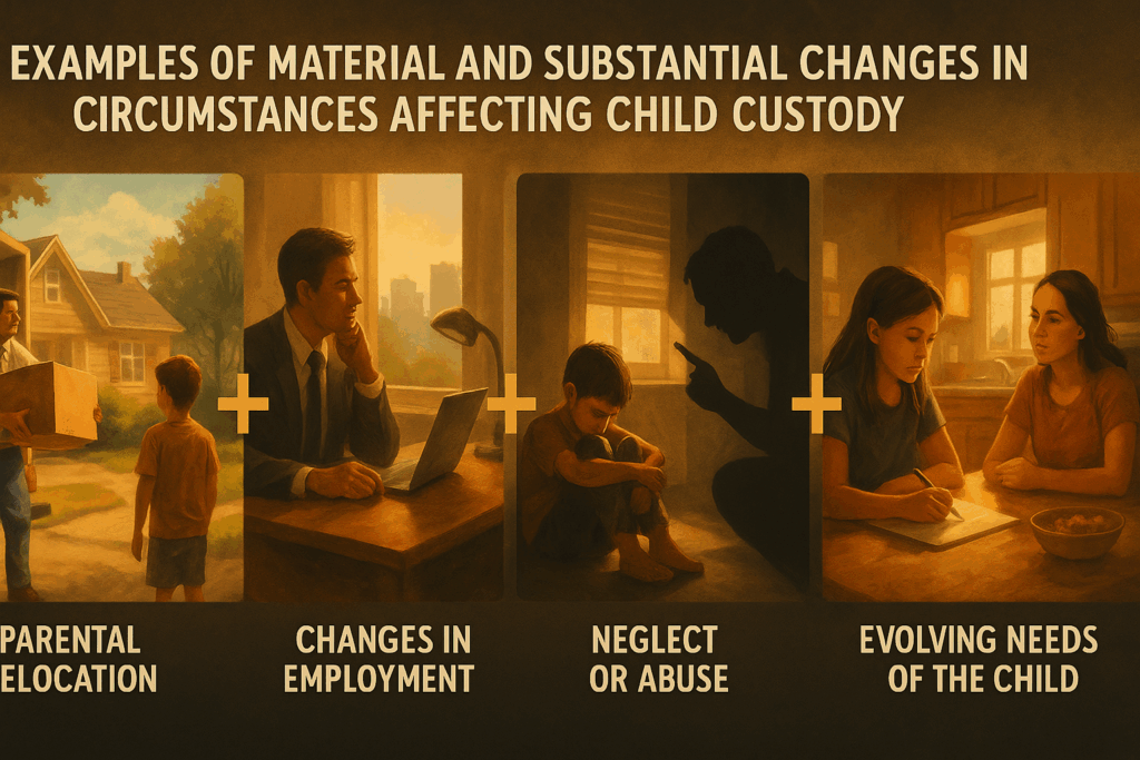 Examples of Material and Substantial Changes in Custody Suits