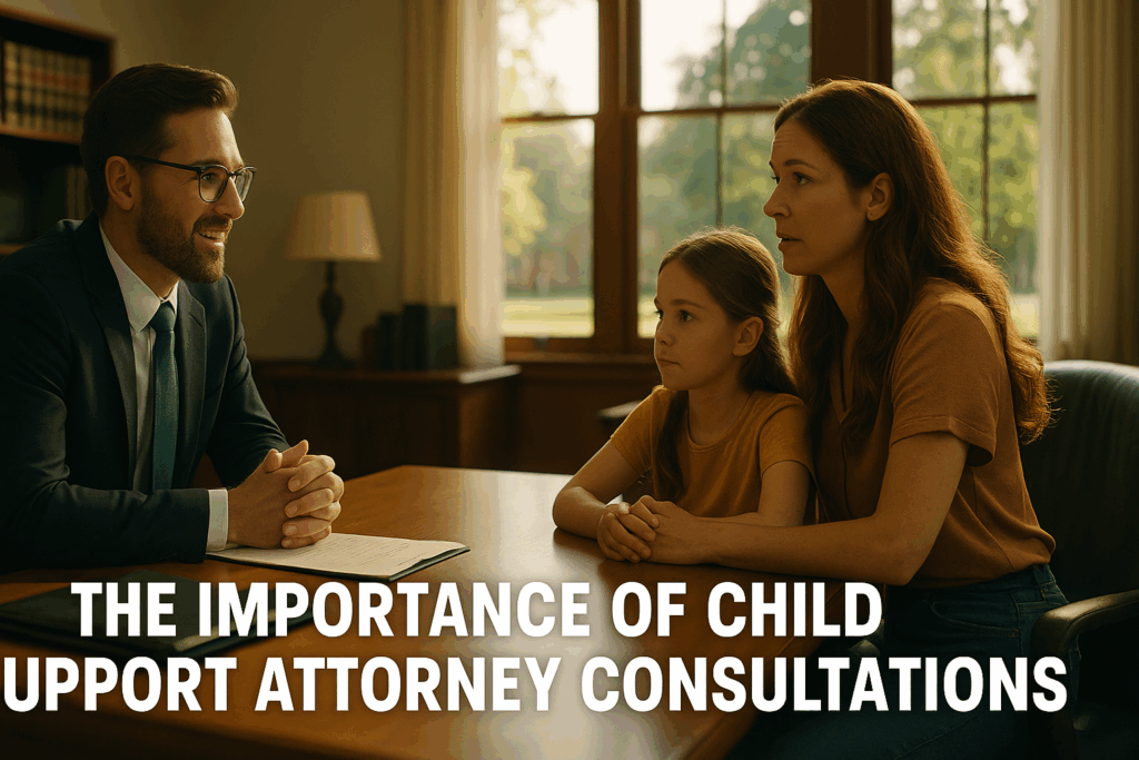 The importance of child support attorney consultations.