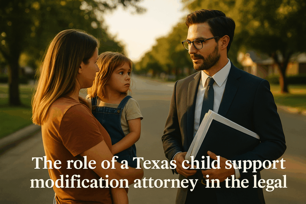 The role of a Texas child support modification attorney in the legal process.