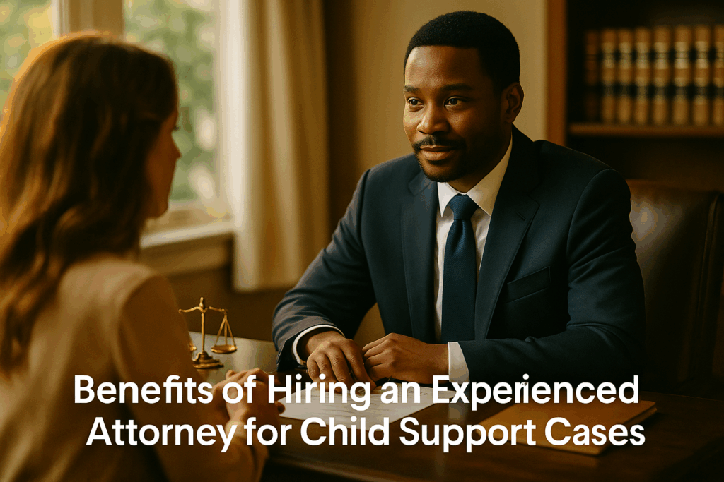 Benefits of hiring an experienced attorney for child support cases.