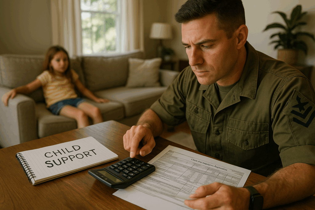 Preparing for child support calculations with essential documents.