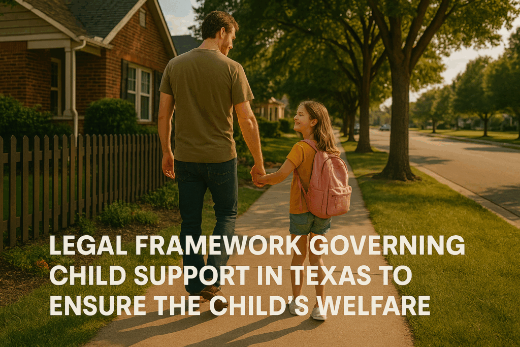 Legal framework governing child support in Texas to ensure the child's welfare.