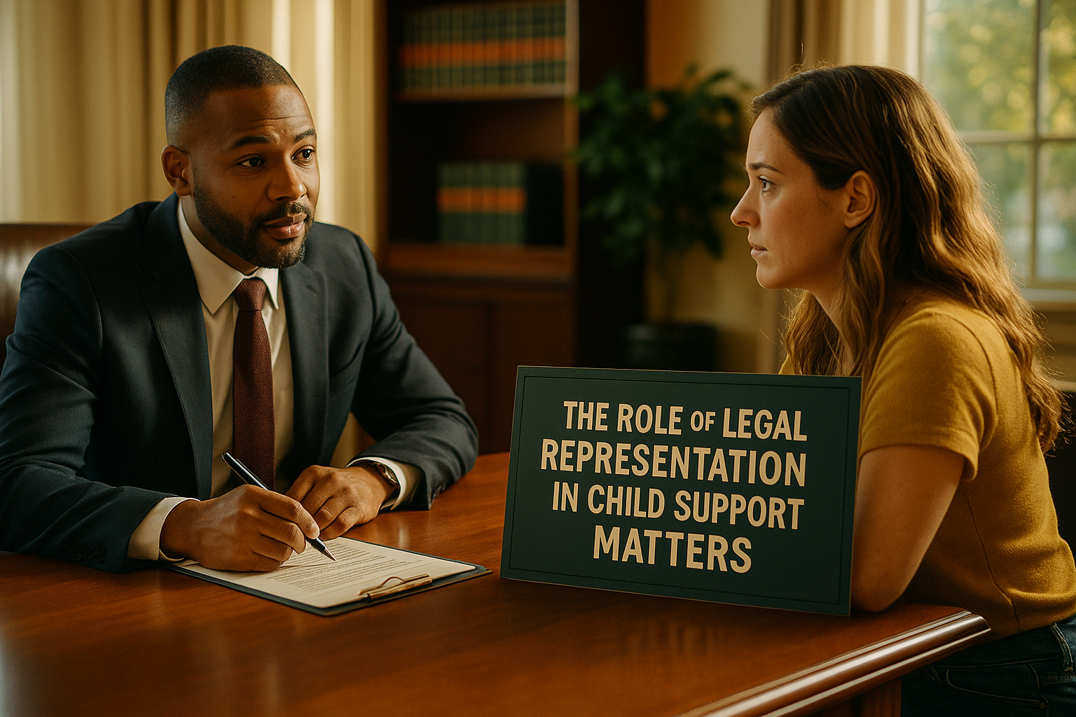The role of legal representation in child support matters.
