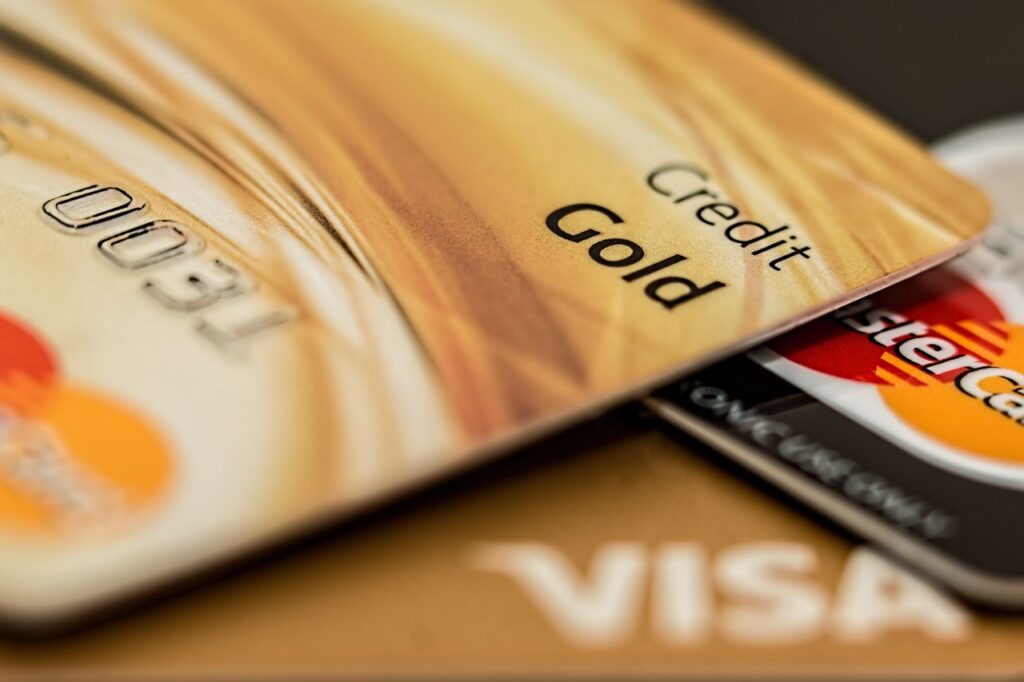close up of credit card